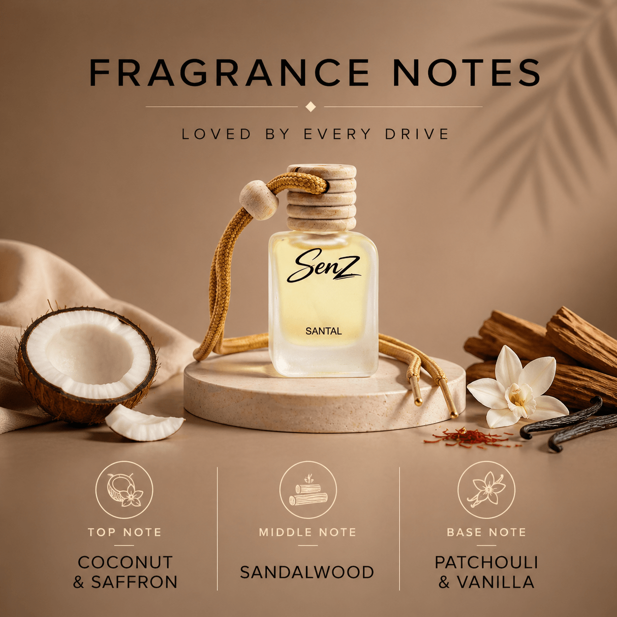 Santal Car Freshener - SENZ CAR FRESHENER