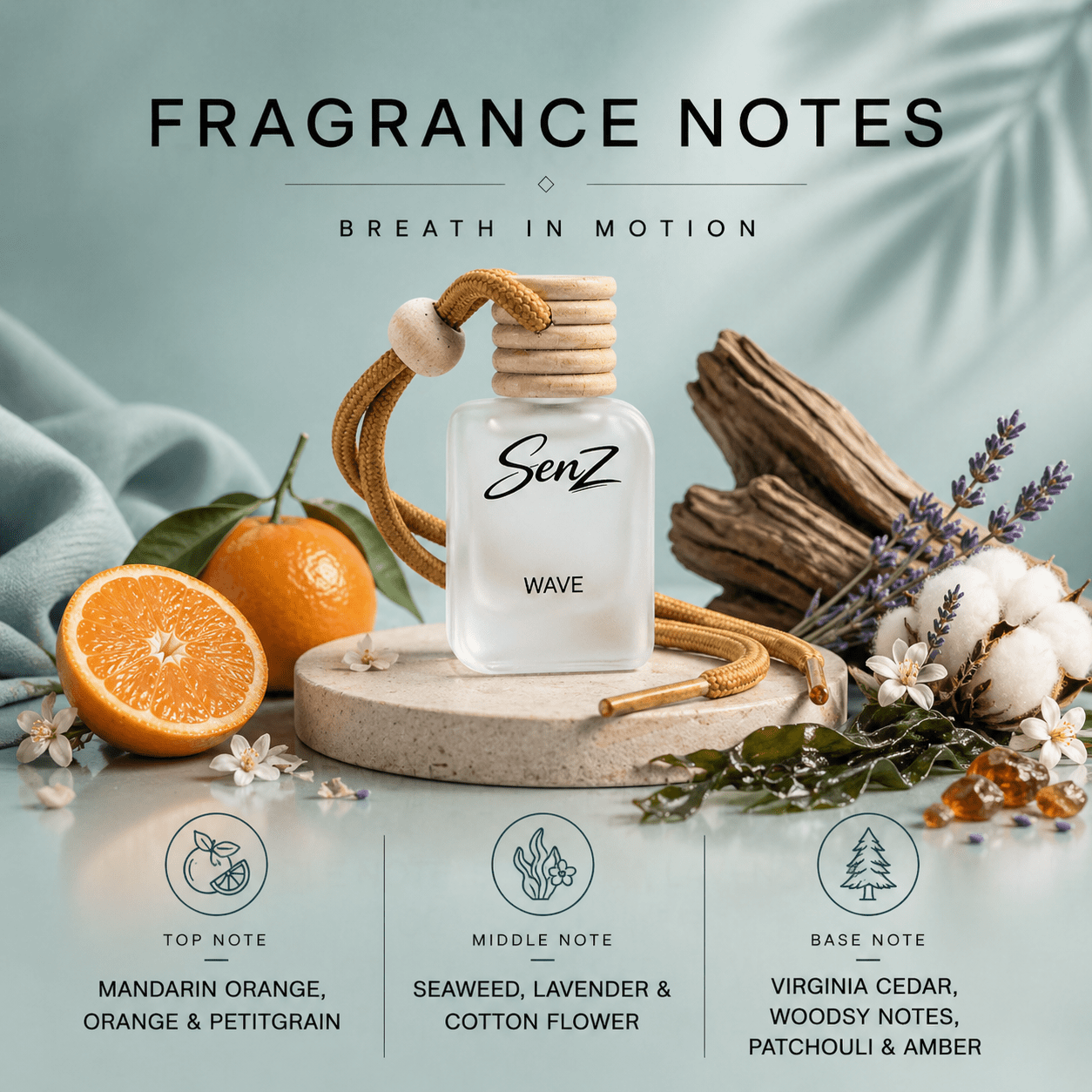 Wave Car Freshener - SENZ CAR FRESHENER